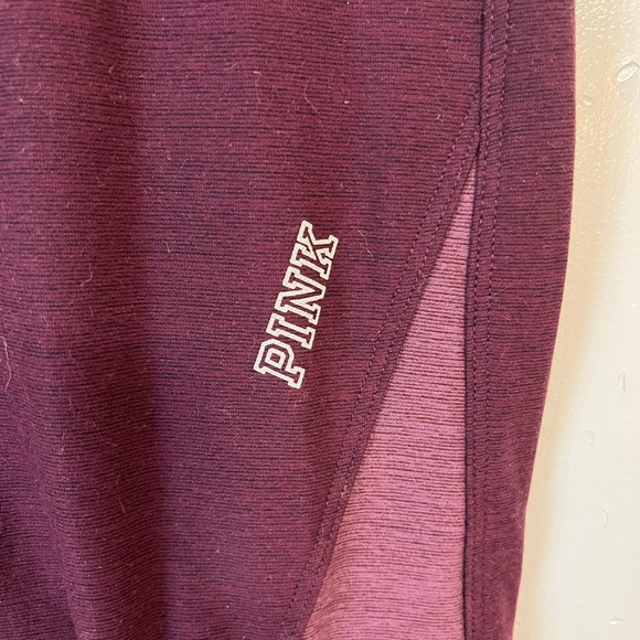 PINK COLOR BLOCK YOGA LEGGINGS - Picture 4 of 4